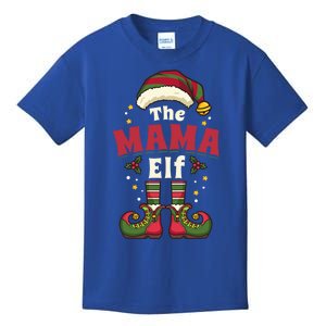 Mama Elf Mother Christmas Matching Family Gift Kids T-Shirt