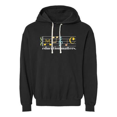 Music Education Matters Composer Musician Music Teacher Garment-Dyed Fleece Hoodie