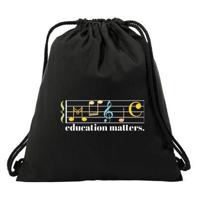 Music Education Matters Composer Musician Music Teacher Drawstring Bag