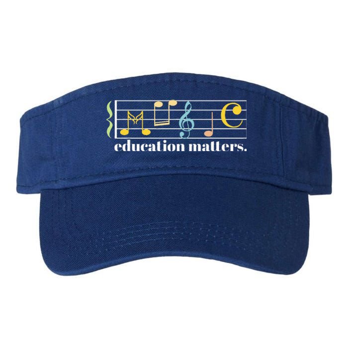 Music Education Matters Composer Musician Music Teacher Valucap Bio-Washed Visor