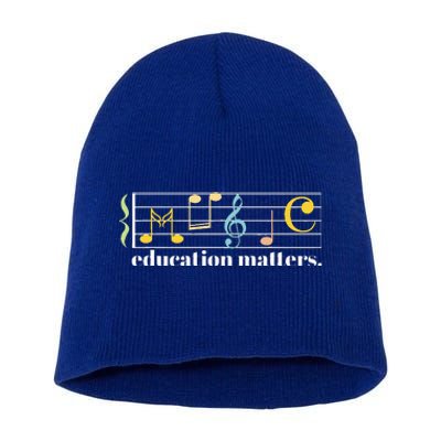 Music Education Matters Composer Musician Music Teacher Short Acrylic Beanie