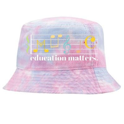 Music Education Matters Composer Musician Music Teacher Tie-Dyed Bucket Hat