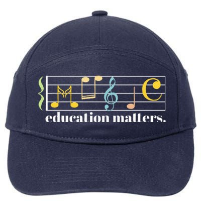 Music Education Matters Composer Musician Music Teacher 7-Panel Snapback Hat