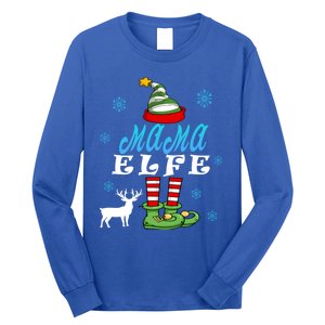 Mama Elf Mother Elf Christmas Elf Christmas Cool Gift Long Sleeve Shirt