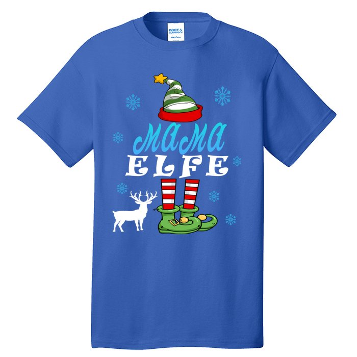 Mama Elf Mother Elf Christmas Elf Christmas Cool Gift Tall T-Shirt