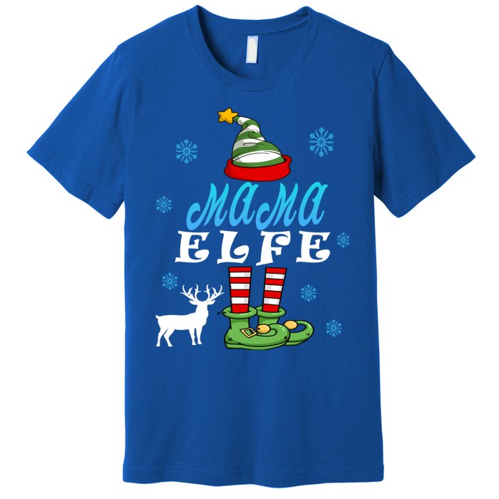 Mama Elf Mother Elf Christmas Elf Christmas Cool Gift Premium T-Shirt