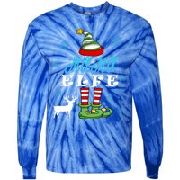 Mama Elf Mother Elf Christmas Elf Christmas Cool Gift Tie-Dye Long Sleeve Shirt