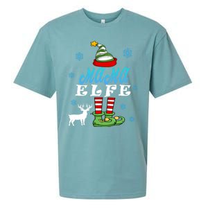 Mama Elf Mother Elf Christmas Elf Christmas Cool Gift Sueded Cloud Jersey T-Shirt