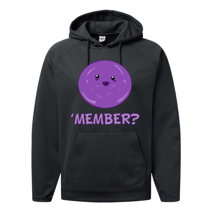 Member Berries 'Member? Funny Berry Meme Performance Fleece Hoodie