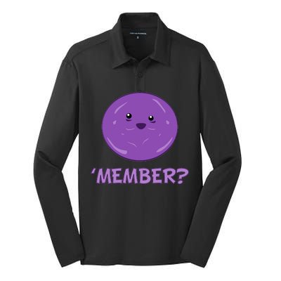 Member Berries 'Member? Funny Berry Meme Silk Touch Performance Long Sleeve Polo