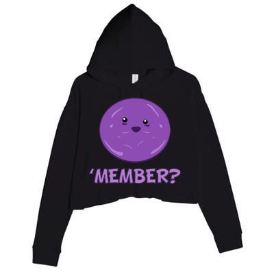 Member Berries 'Member? Funny Berry Meme Crop Fleece Hoodie