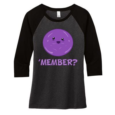 Member Berries 'Member? Funny Berry Meme Women's Tri-Blend 3/4-Sleeve Raglan Shirt