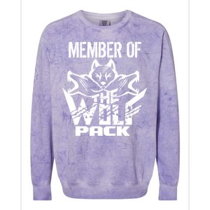 Member Of The Wolf Pack Colorblast Crewneck Sweatshirt