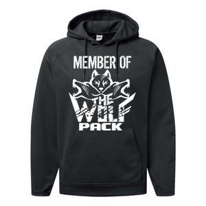 Member Of The Wolf Pack Performance Fleece Hoodie