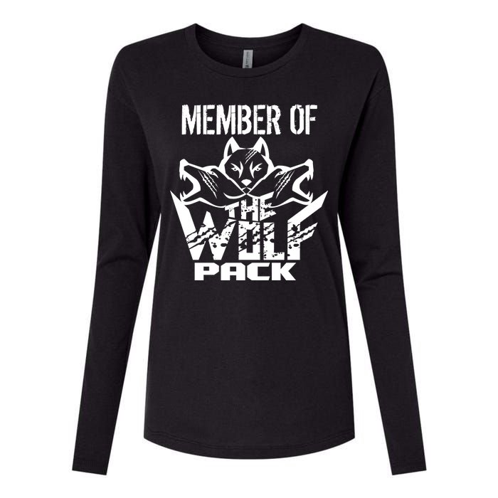 Member Of The Wolf Pack Womens Cotton Relaxed Long Sleeve T-Shirt