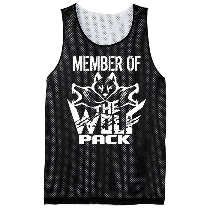 Member Of The Wolf Pack Mesh Reversible Basketball Jersey Tank