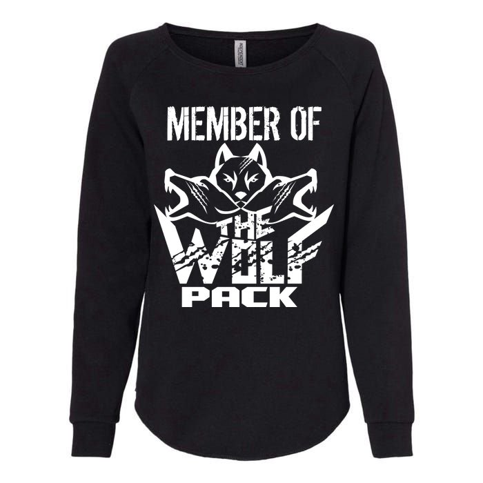 Member Of The Wolf Pack Womens California Wash Sweatshirt