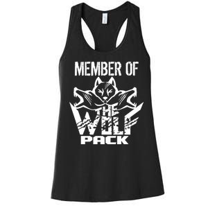 Member Of The Wolf Pack Women's Racerback Tank