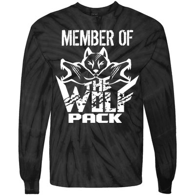 Member Of The Wolf Pack Tie-Dye Long Sleeve Shirt