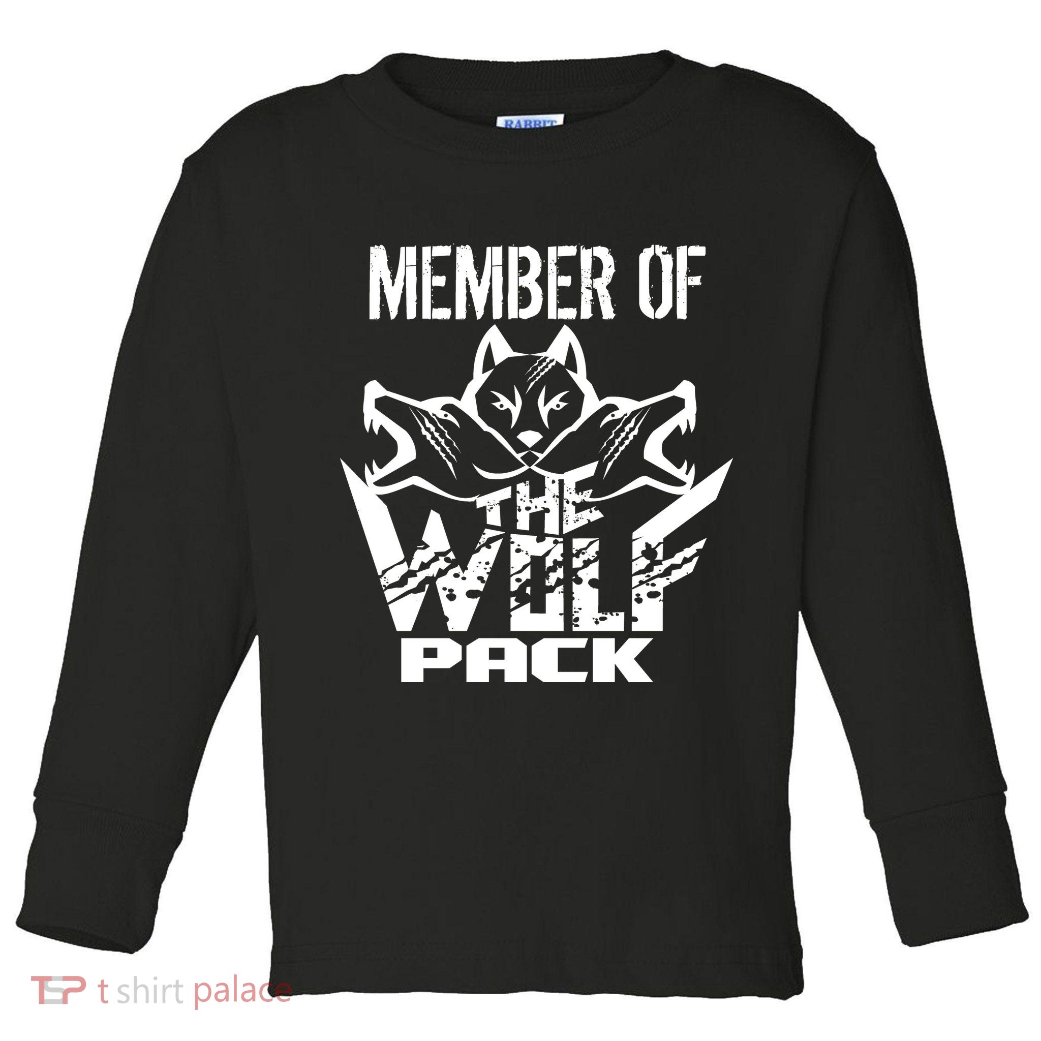 Member Of The Wolf Pack Toddler Long Sleeve Shirt