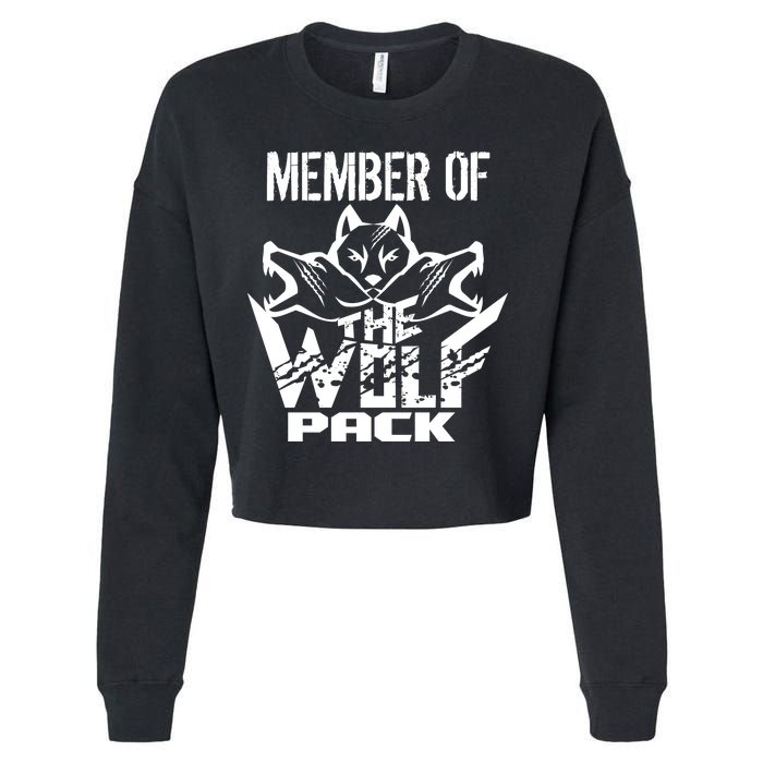 Member Of The Wolf Pack Cropped Pullover Crew