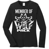 Member Of The Wolf Pack Ladies Long Sleeve Shirt