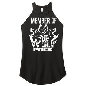 Member Of The Wolf Pack Women's Perfect Tri Rocker Tank