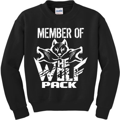 Member Of The Wolf Pack Kids Sweatshirt