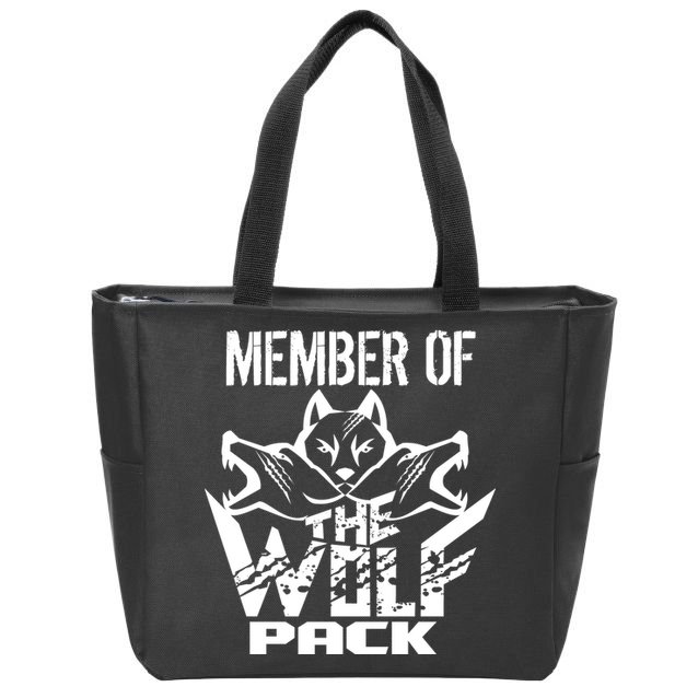 Member Of The Wolf Pack Zip Tote Bag