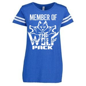 Member Of The Wolf Pack Enza Ladies Jersey Football T-Shirt