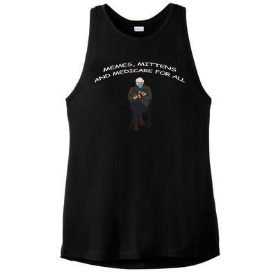 Memes Mittens And Medicare For All Ladies PosiCharge Tri-Blend Wicking Tank