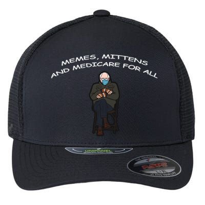 Memes Mittens And Medicare For All Flexfit Unipanel Trucker Cap