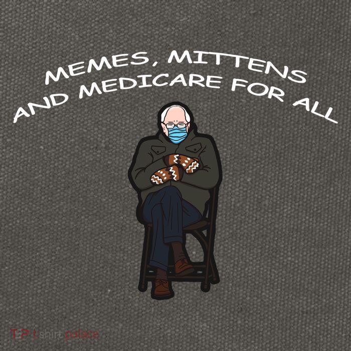 Memes Mittens And Medicare For All Cotton Canvas Backpack