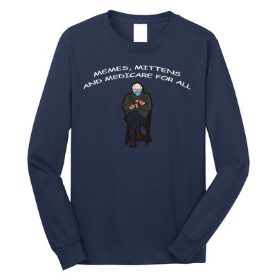 Memes Mittens And Medicare For All Long Sleeve Shirt