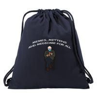 Memes Mittens And Medicare For All Drawstring Bag