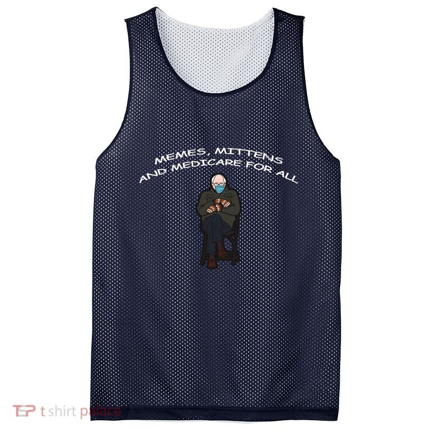 Memes Mittens And Medicare For All Mesh Reversible Basketball Jersey Tank