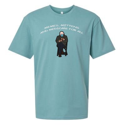 Memes Mittens And Medicare For All Sueded Cloud Jersey T-Shirt