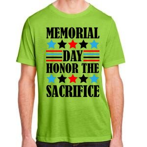 Memorial Day Honor The Sacrifice  Adult ChromaSoft Performance T-Shirt