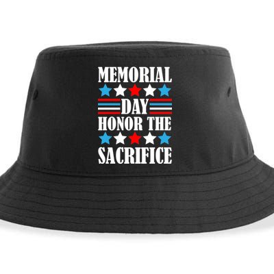 Memorial Day Honor The Sacrifice  Sustainable Bucket Hat