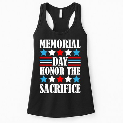 Memorial Day Honor The Sacrifice  Womens Tank Top