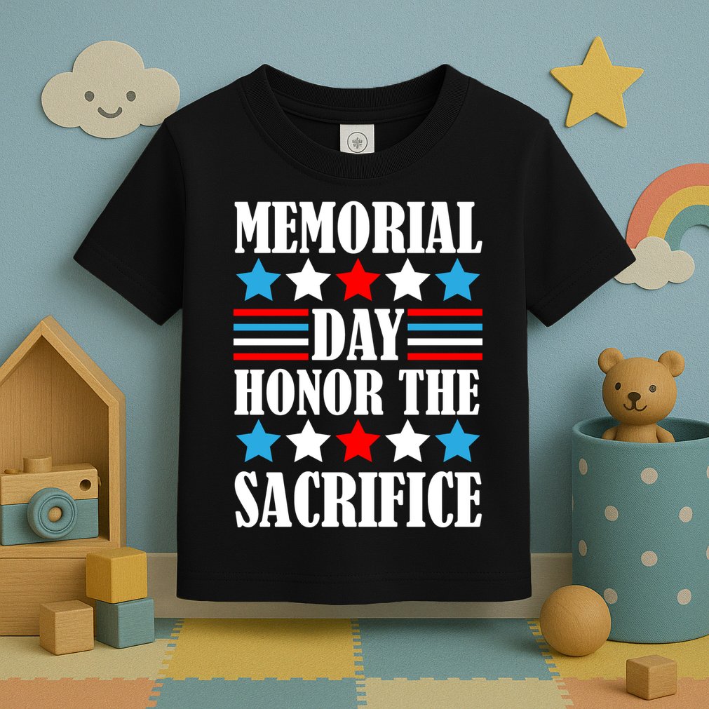 Memorial Day Honor The Sacrifice  Toddler T-Shirt