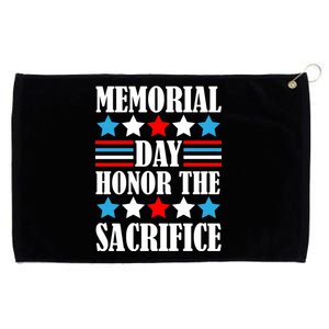 Memorial Day Honor The Sacrifice  Grommeted Golf Towel