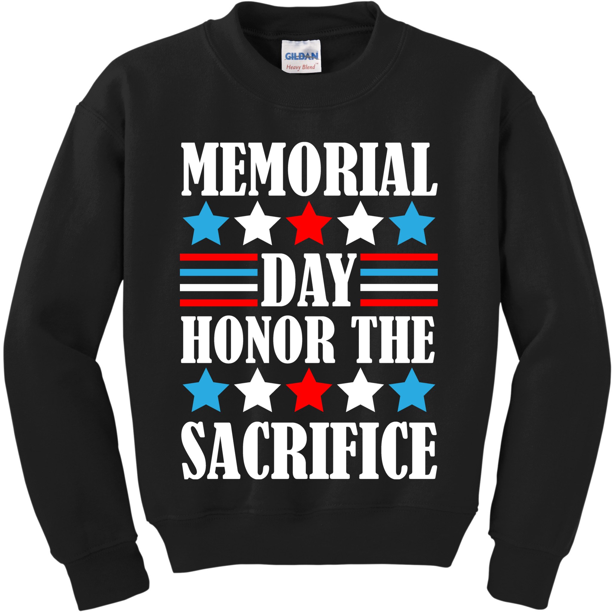 Memorial Day Honor The Sacrifice  Kids Sweatshirt