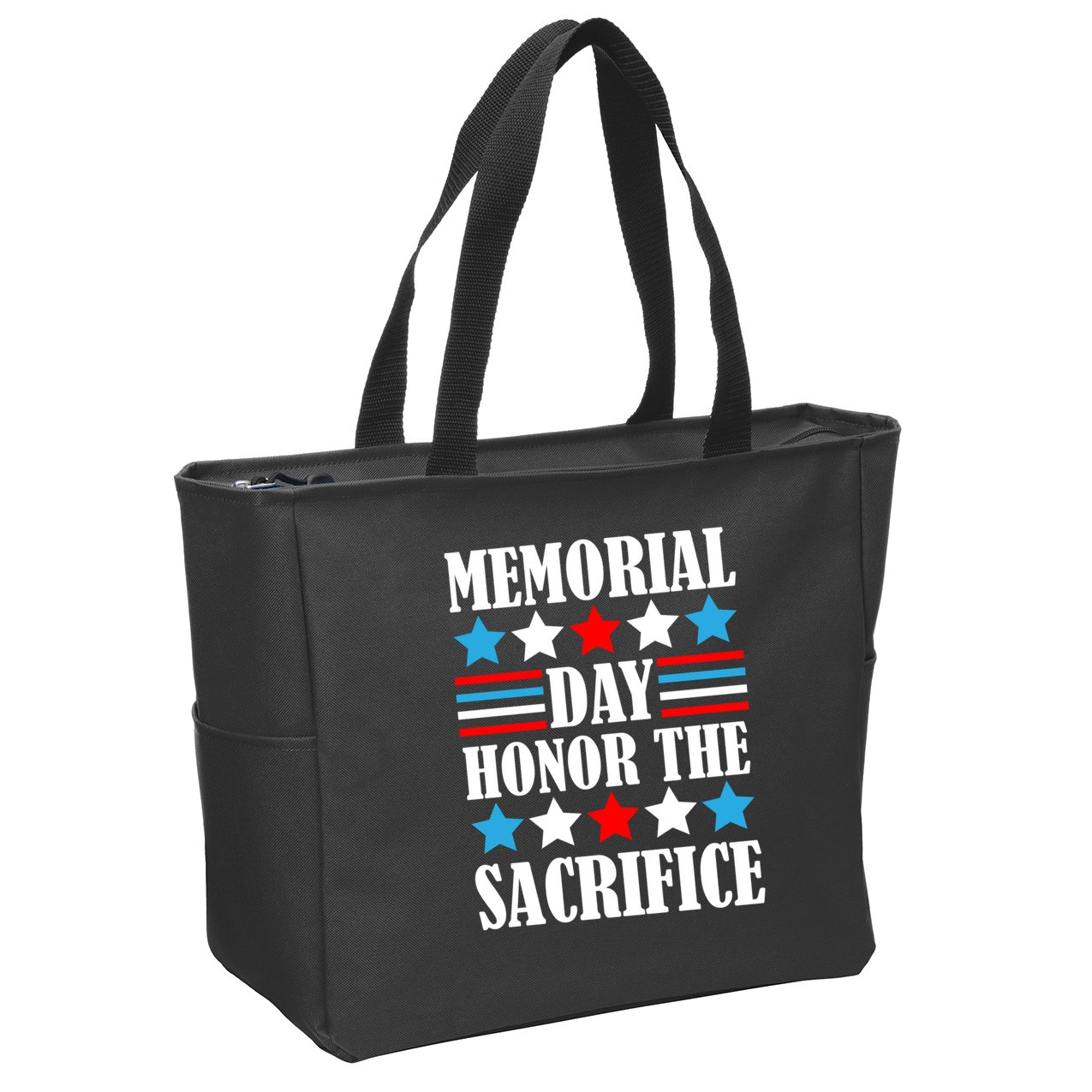 Memorial Day Honor The Sacrifice  Zip Tote Bag