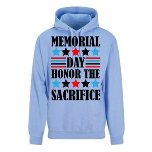 Memorial Day Honor The Sacrifice  Unisex Surf Hoodie