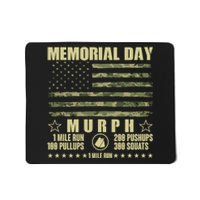 Memorial Day Murph Workout Camo USA American Flag Mousepad