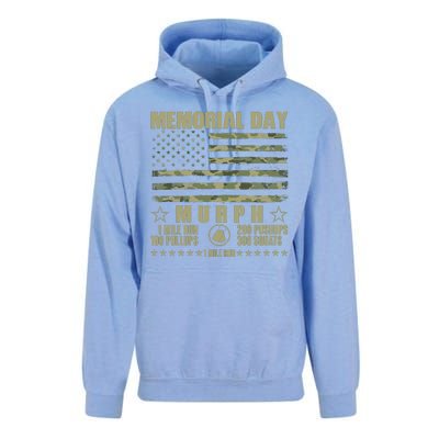 Memorial Day Murph Workout Camo USA American Flag Unisex Surf Hoodie