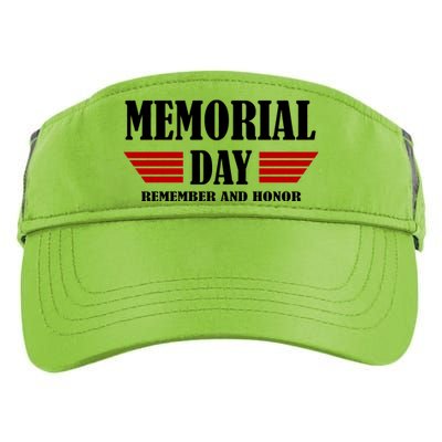 Memorial Day Remember And Honor Adult Drive Performance Visor