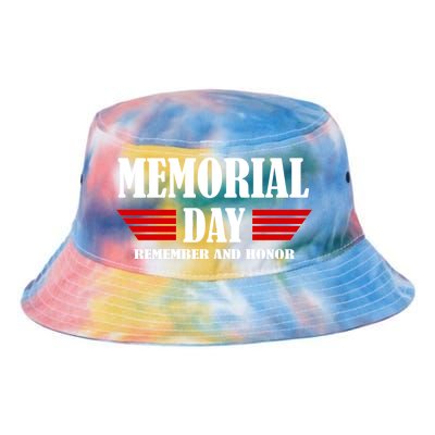 Memorial Day Remember And Honor Tie Dye Newport Bucket Hat