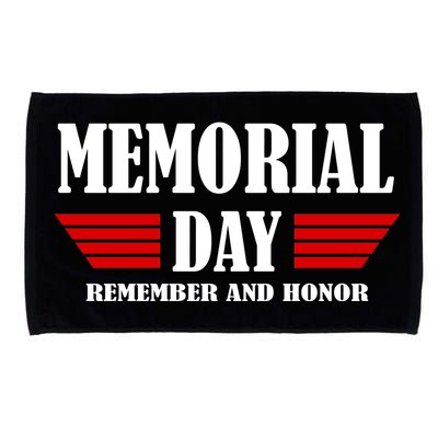 Memorial Day Remember And Honor Microfiber Hand Towel